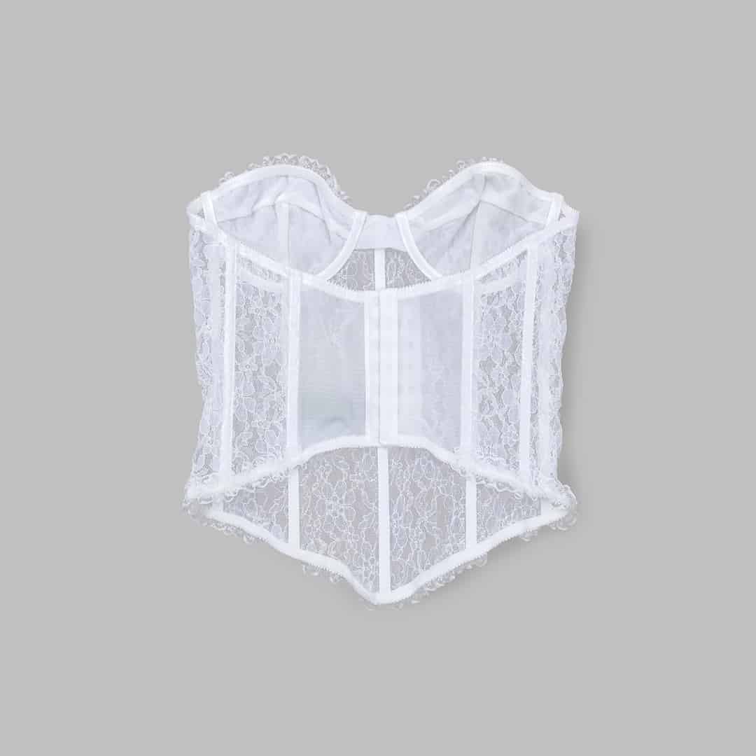 variable｜ Lace Corset | White